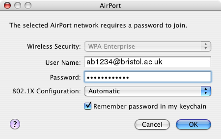 Picture of username and password box