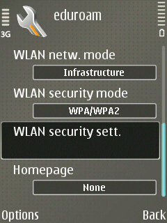 Symbian screenshot