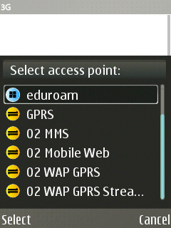 Symbian screenshot