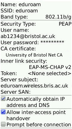 Blackberry screenshot