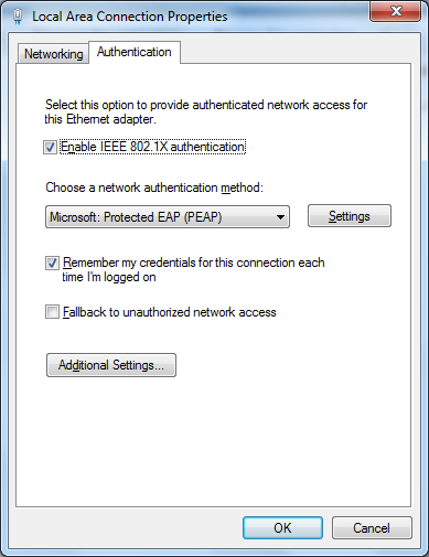 Authentication Window