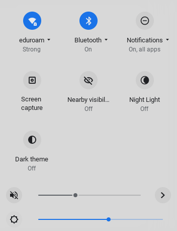 Screenshot - select eduroam from device Wifi setting